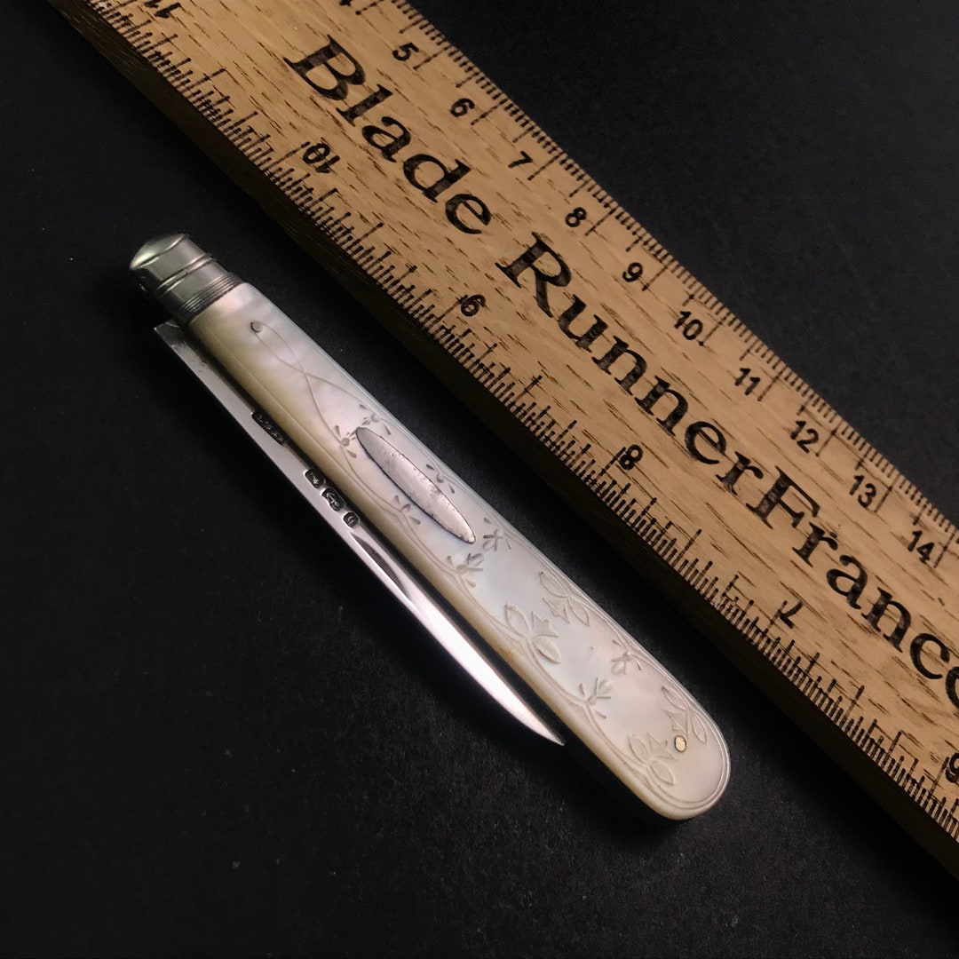 Pocket Fruit Knife by Hilliard & Thomason of Sheffield 1882 Etsy