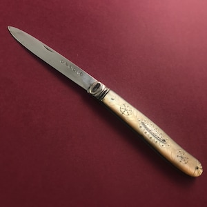 Utsökt fickkniv för frukt av okänd tillverkare, 1857