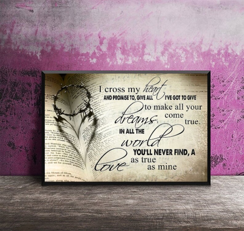 George Strait I Cross My Heart Lyrics Poster Music Poster | Etsy