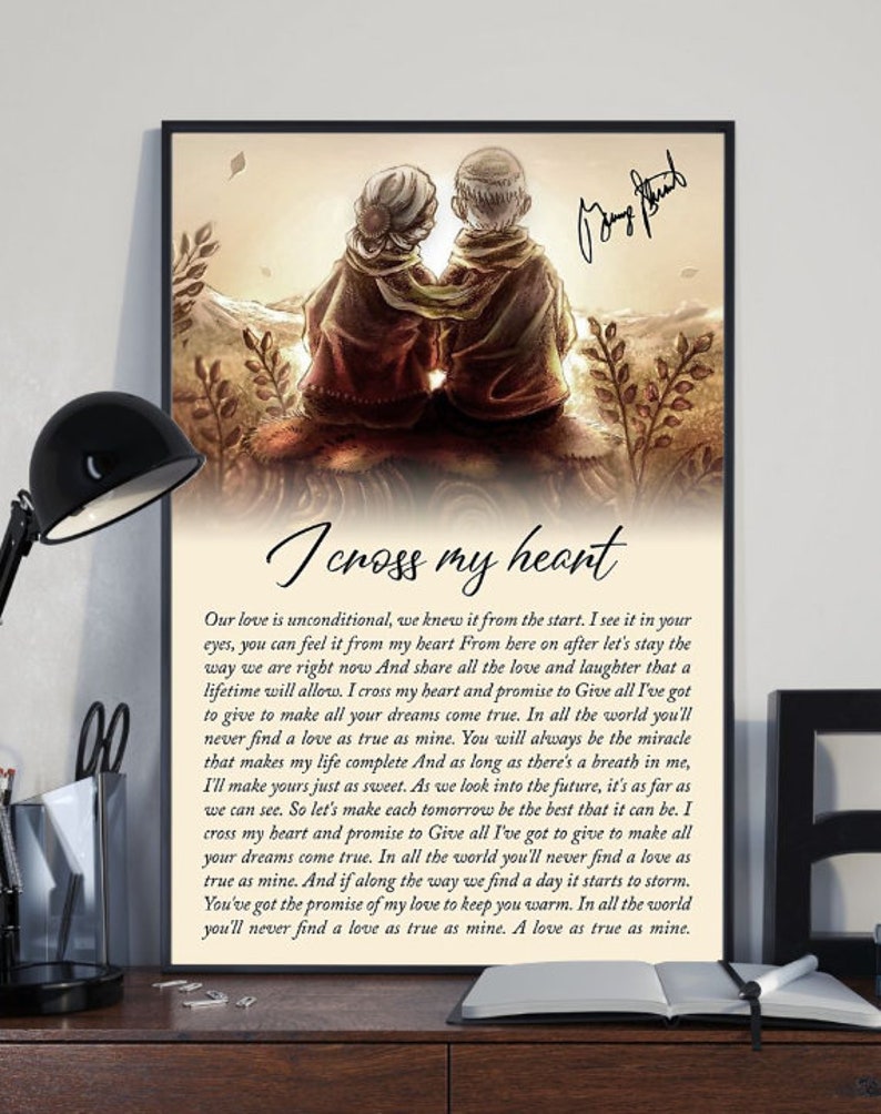 George Strait I Cross My Heart Lyrics Poster Unframed | Etsy