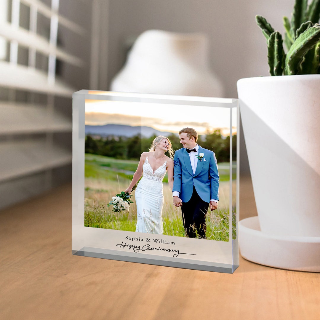 Personalized Acrylic Plaque, Custom Photo, Wedding Photo, Anniversary ...