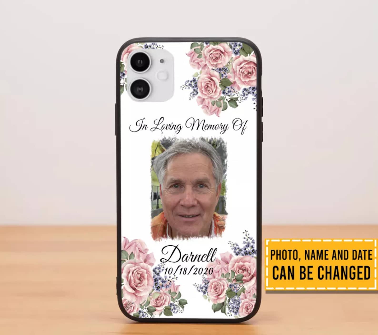 Personalized Memorial Phone Case in Loving Memory of Father Etsy