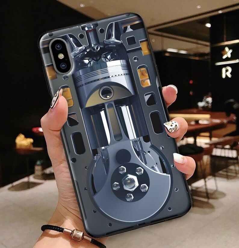 Gift For Him Phone Case For Iphone Mechanic Engine phone case Iphone Case Mechanic Lover Gift For Mechanic Mechanic Phone Case