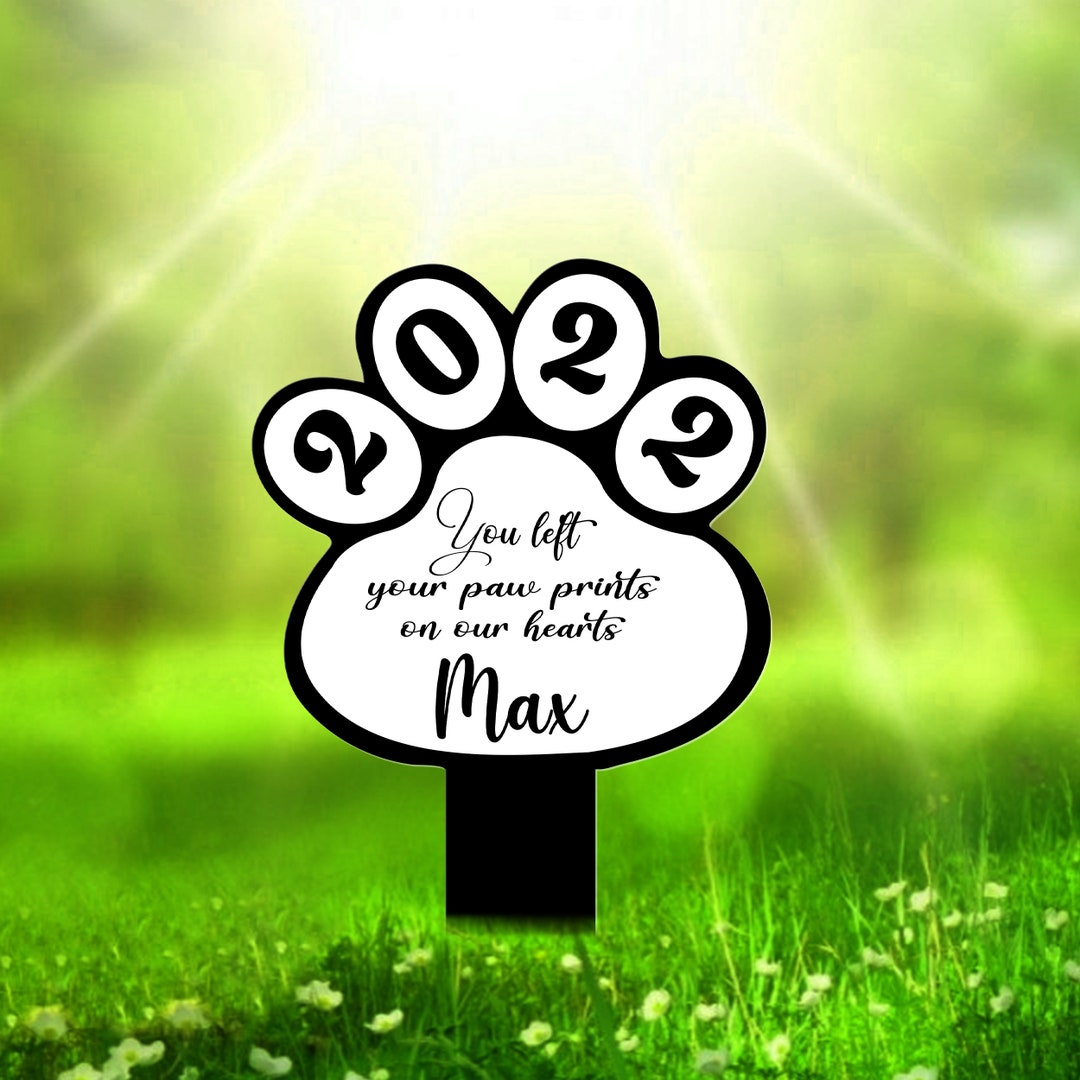 Customized Pet Memorial Stake Acrylic Stake You Left Your Etsy