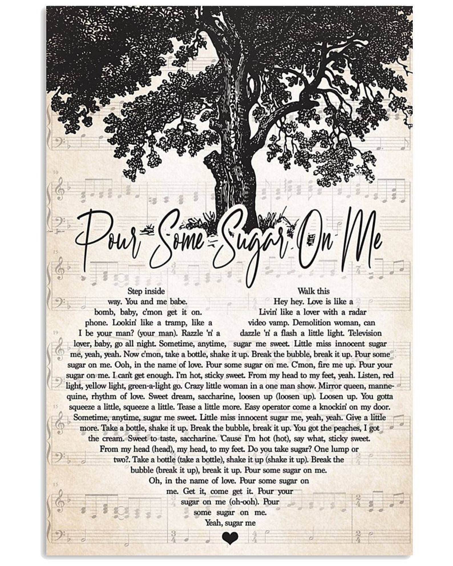 BUY 1 GET 1 Pour Some Sugar On Me Def LEPPARD Lyrics Etsy