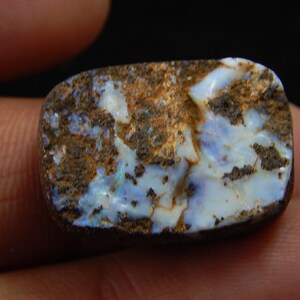 Handmade, Natural, Boulder Opal Druzy, 32.10 Carat, Cabochon, Fancy Shape, New Arrival