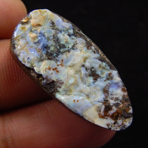 Handmade, Natural Boulder Opal Druzy, 25.50 Carat, Cabochon, Fancy Shape, New Arrival