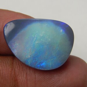 AAA+ Best Quality, Natural Fire, Doublet Opal Gemstone, 1 Pcs 19.95 Carat, Fancy Shape, Cabochon for Jewelry Making, arrival