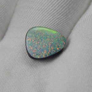 Handmade Synthetic Doublet Opal Cabochon: 4.55 Carat Fancy Gemstone