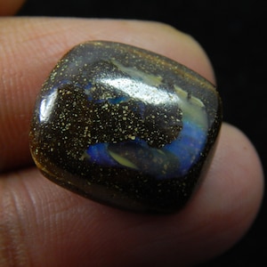 Handmade, Natural, Boulder Opal, Hand polished, Cabochon, 20.5 Carat, Fancy Shape, New Arrival
