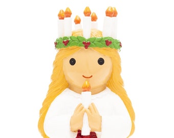 Saint Lucy Catholic Figurine | Patron of Eyes & Blind | December Feast Day Gift