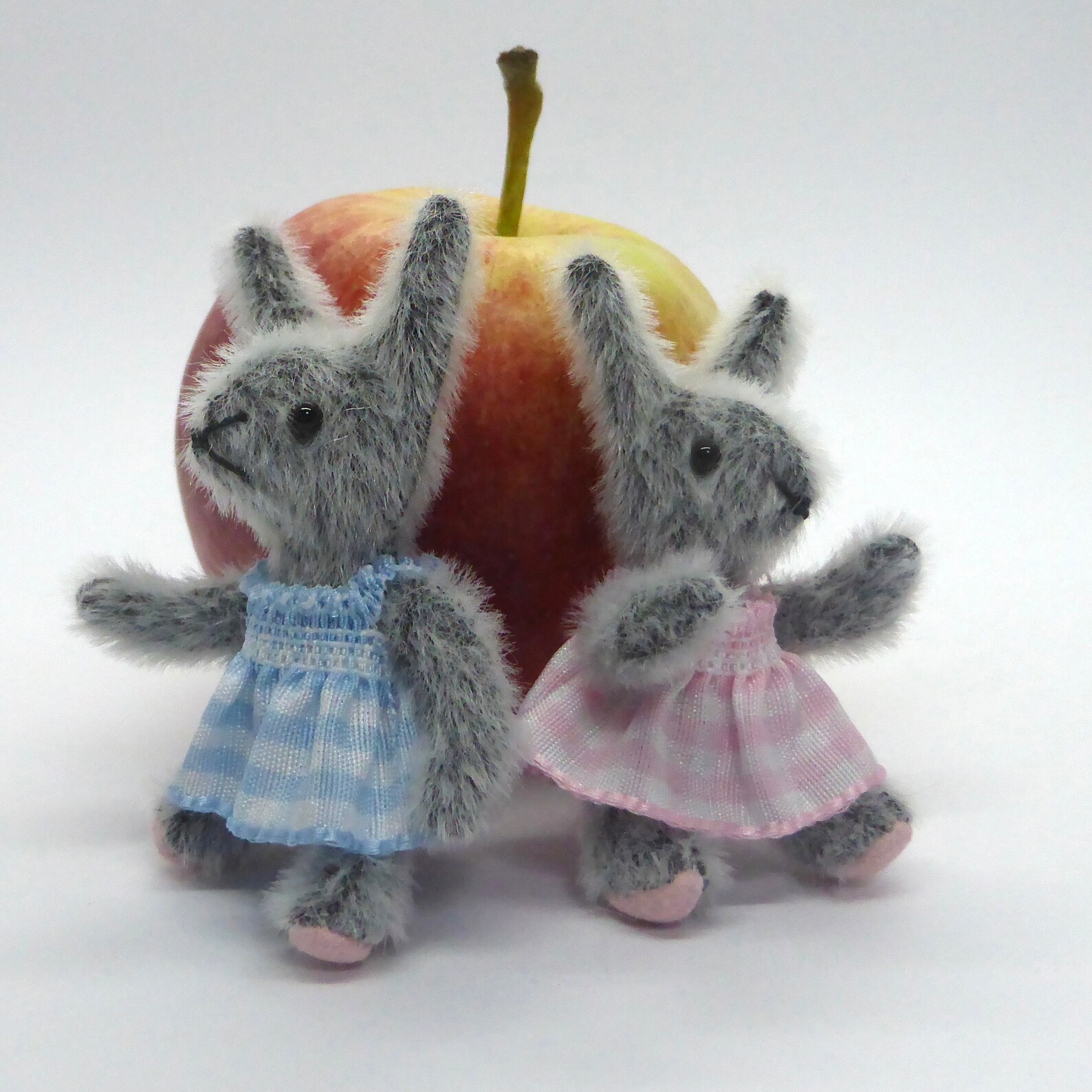 Miniature Faux Fur Rabbits Etsy UK