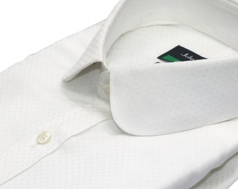white penny round collar shirt