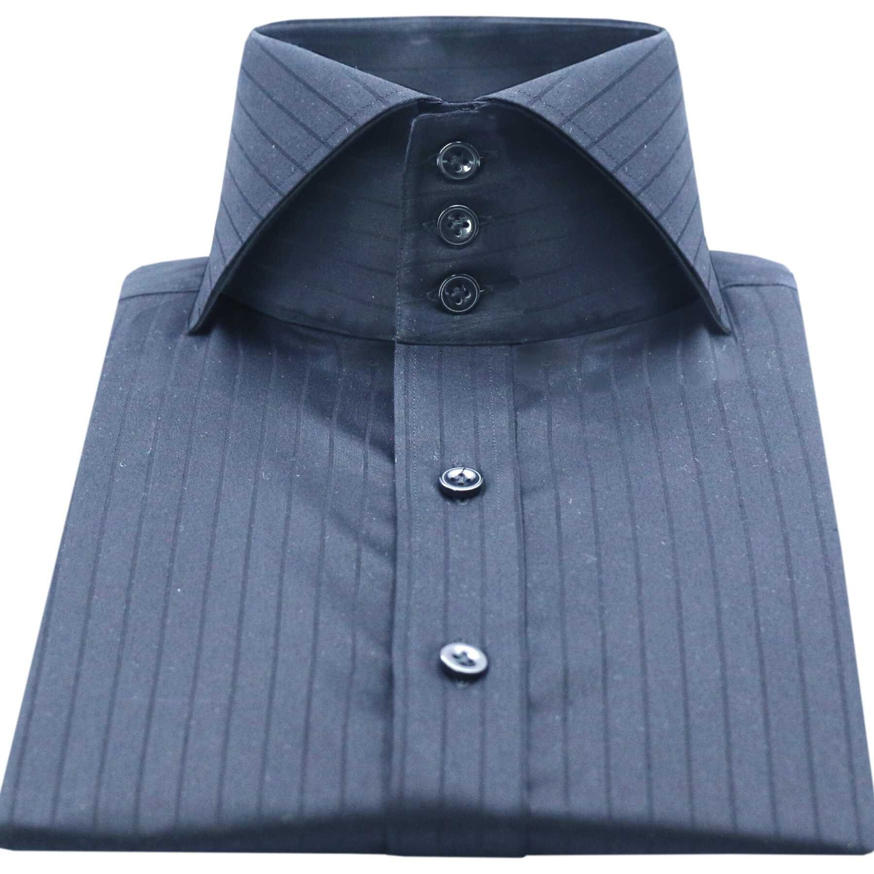 extreme cutaway collar shirt