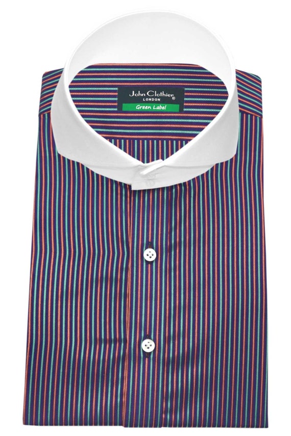 extreme cutaway collar shirt