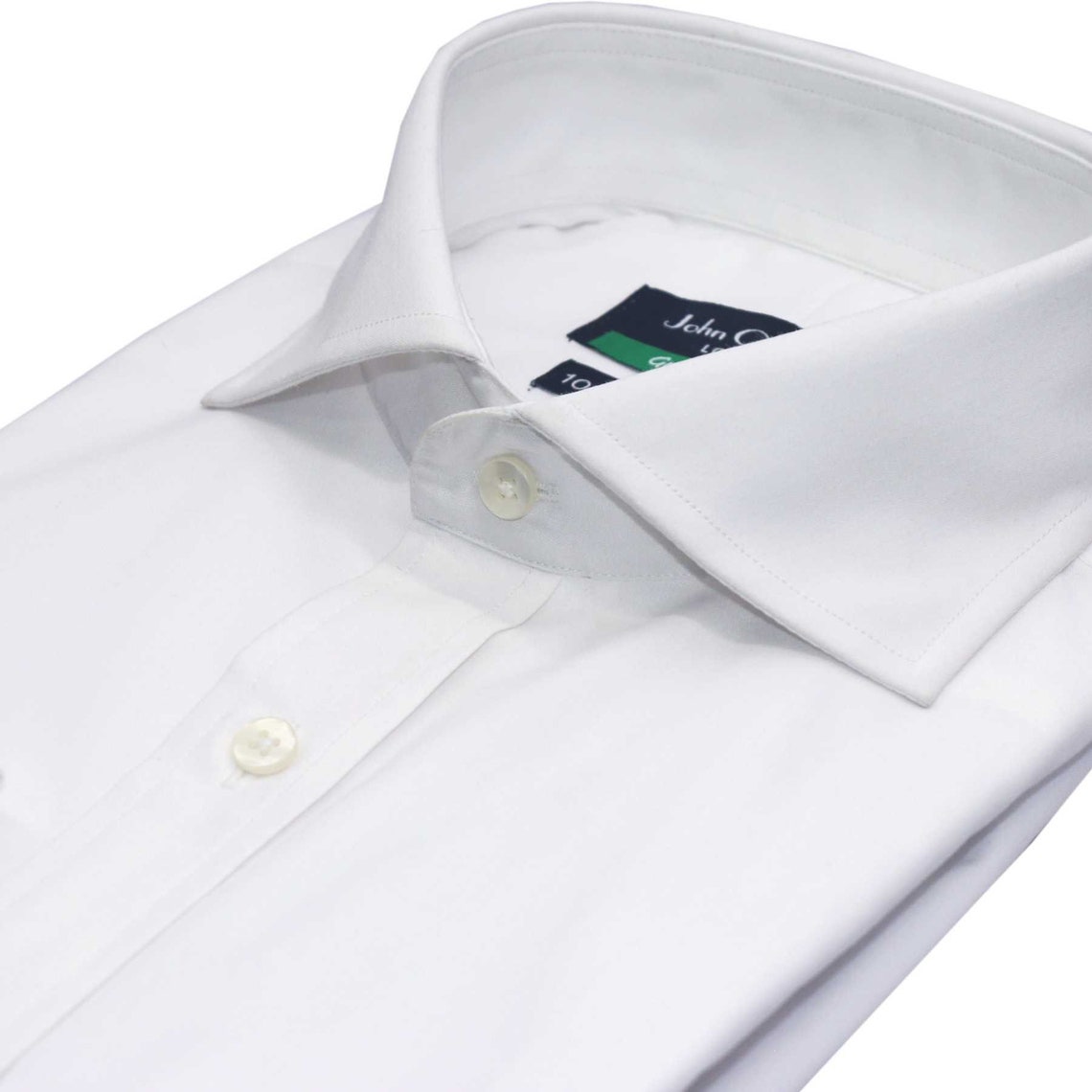 Cutaway Collar Mens 100% Cotton Shirt White Dress Shirt - Etsy