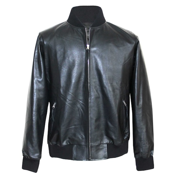 Polo Jet Black Genuine Leather Jacket 