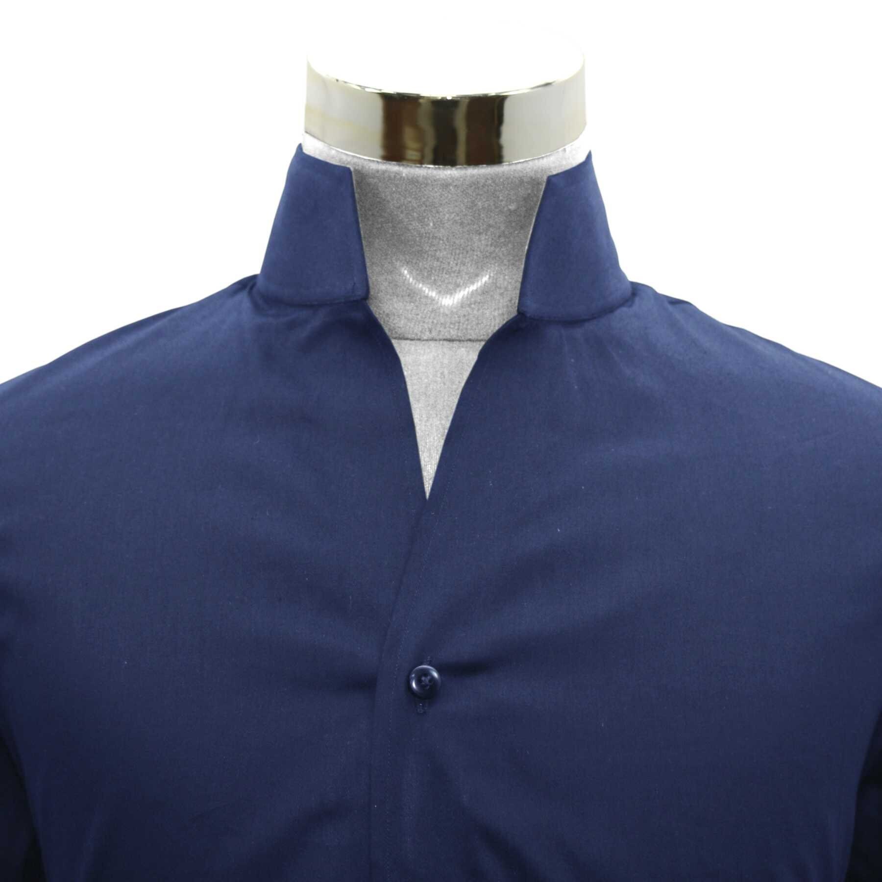 Open Collar Shirt 3high Stiff Collar - Etsy