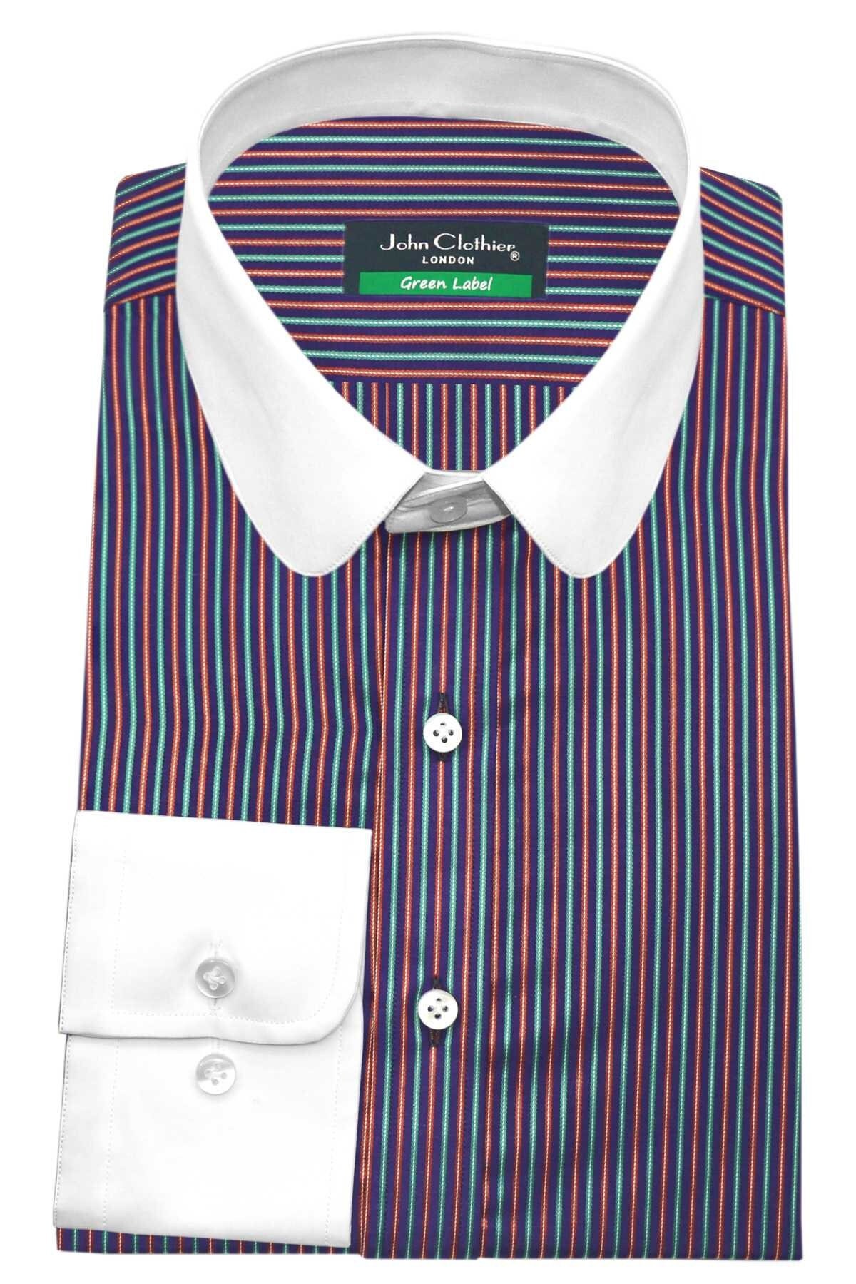 mens shirts with different colored cuffs