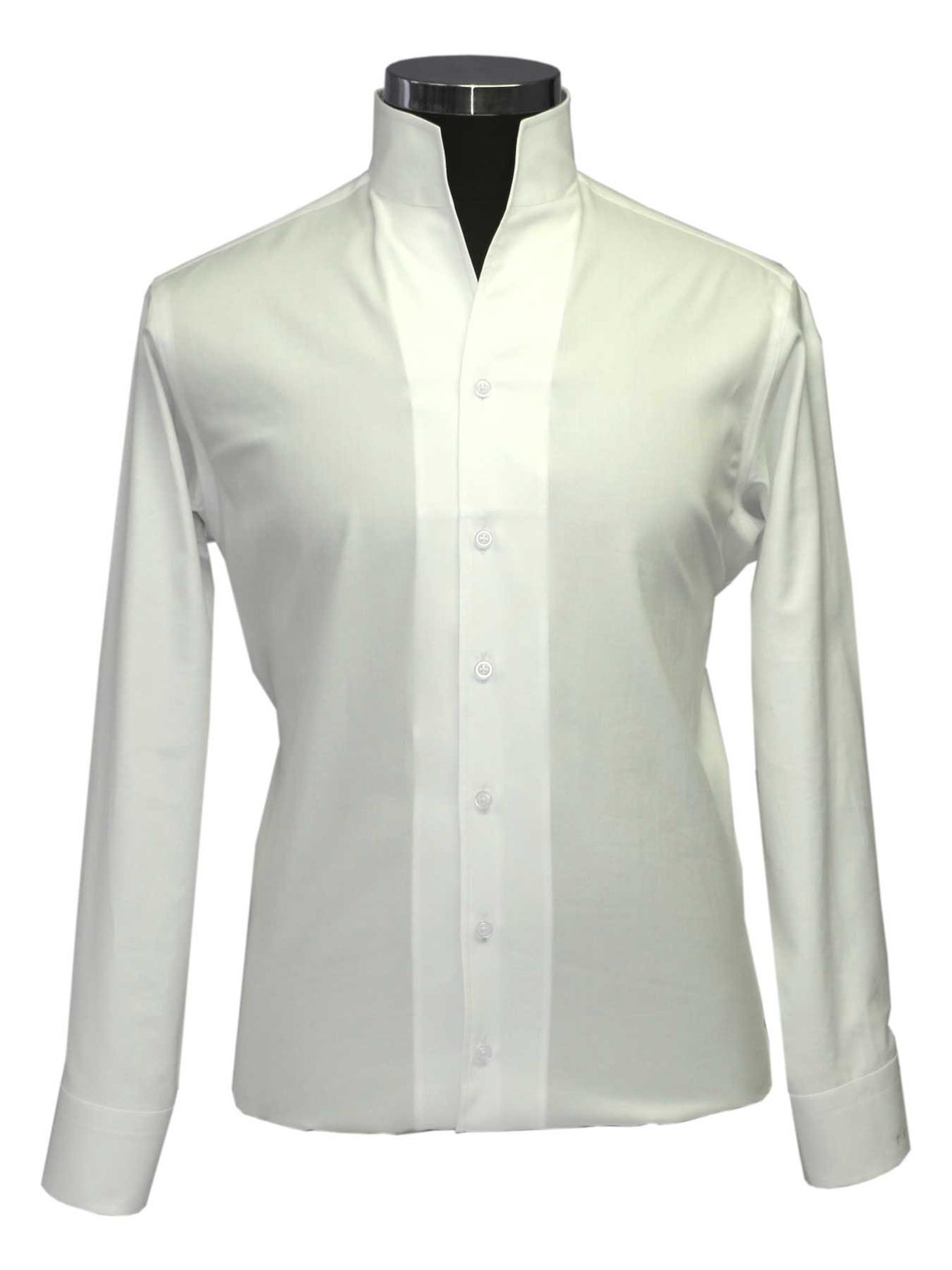 High Open Collar Shirt 100 Cotton CREAM No Button Etsy