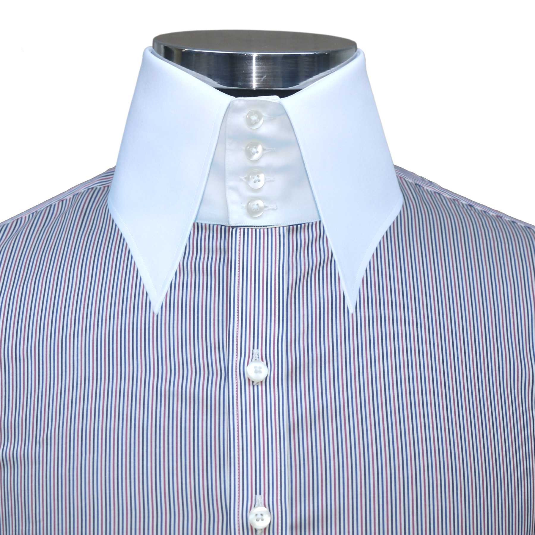 3 Collar 4 Buttons Shirt Tall Neck Multicolored - Etsy