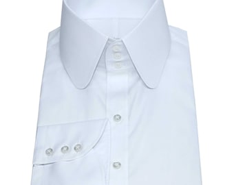 high collar shirts for suits