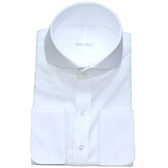High Collar Shirt 100% Cotton Plain 