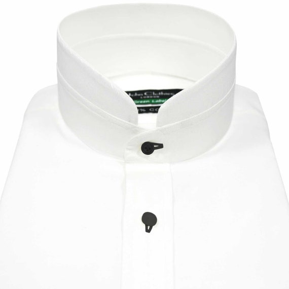 Shirt Black Buttons 2.5 High Band 