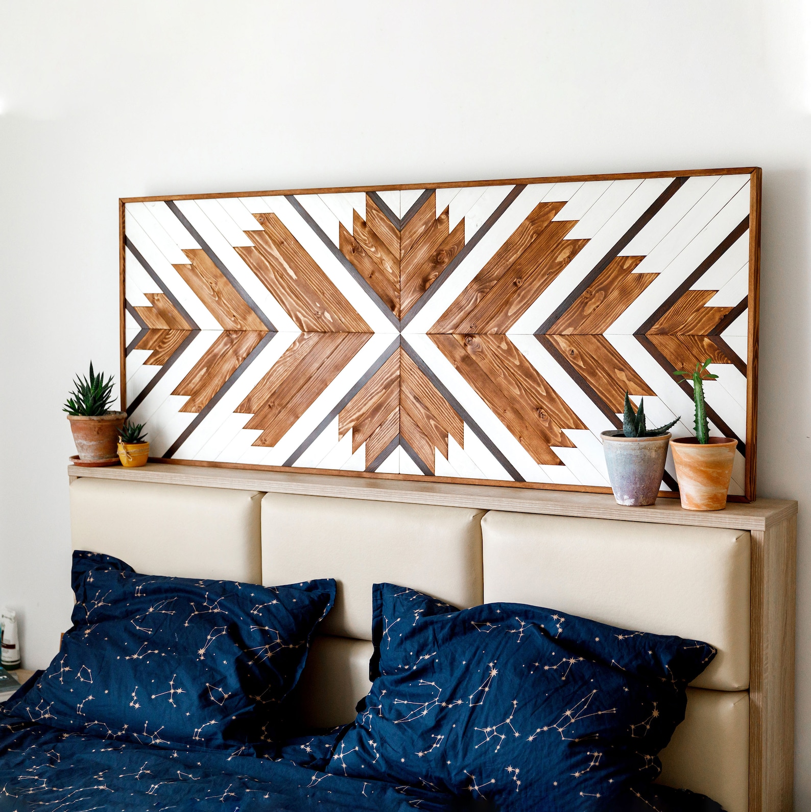 WOOD WALL ART Geometric wood wall art Large Wood Wall Etsy