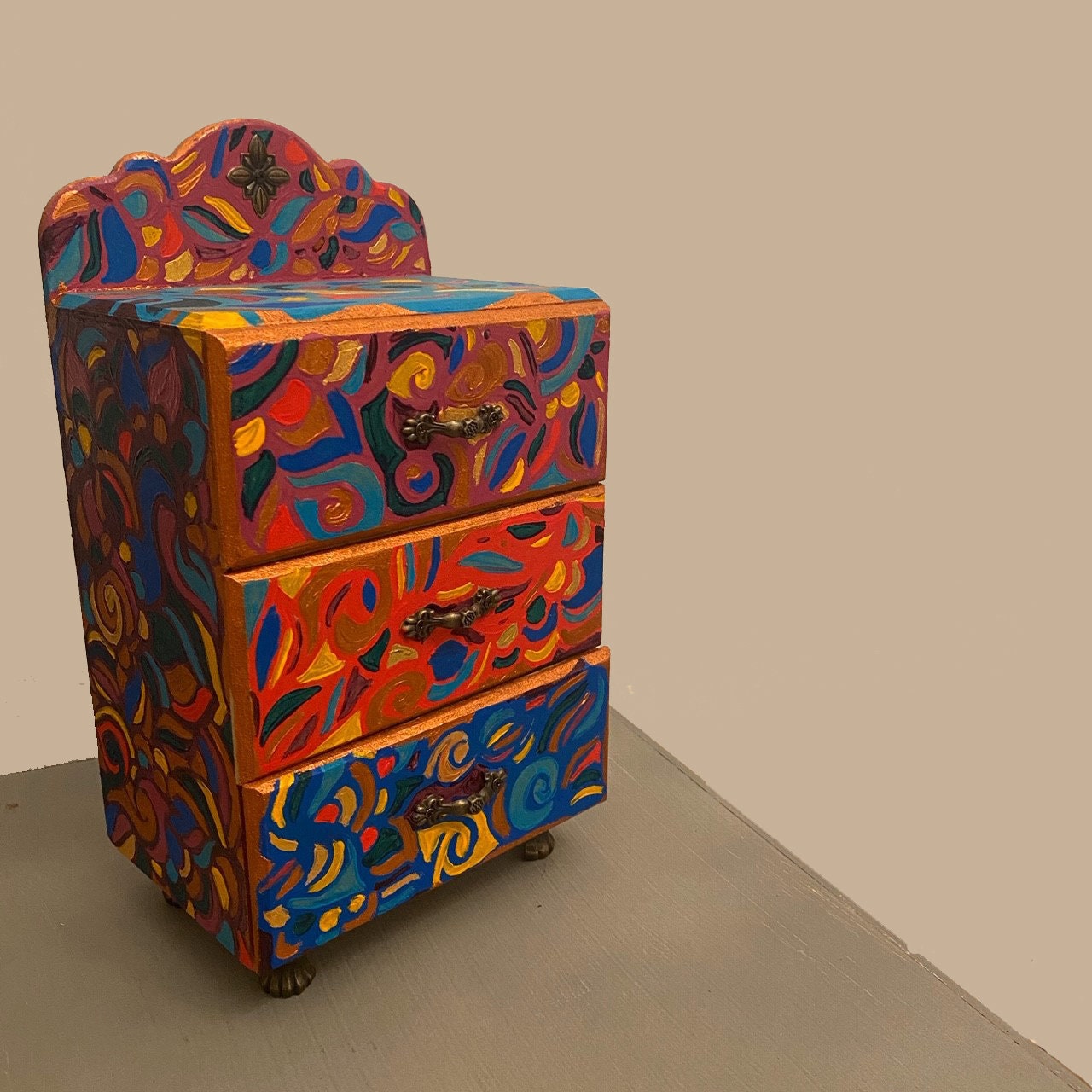 Colorful Jewelry Box Etsy