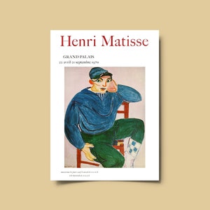Henri Matisse Print, Posters Aesthetic, Museum Exhibition Poster, Matisse Poster, Cheap Wall Art, Digital Download