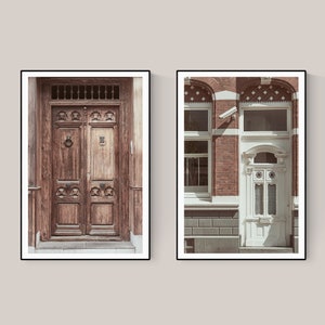 Door Photography, Door Prints, 2 Print Set, Architecture Art,  Doorway Decor, Two Piece Set, Entryway Print, Digital File