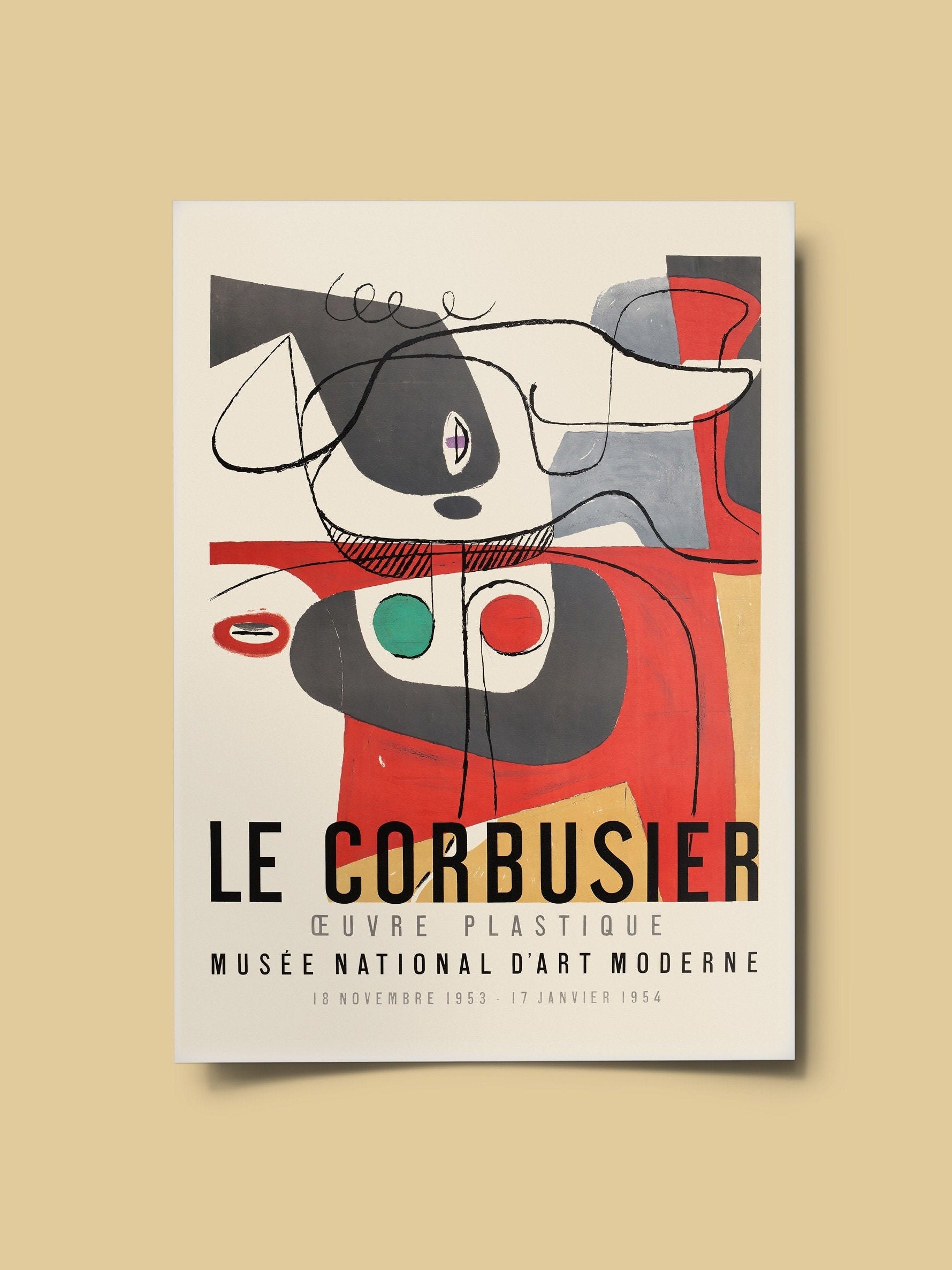 Le Corbusier Exhibition Poster Art -