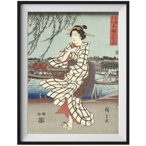 Vintage Japanese Wall Art, Printable Wall Decor