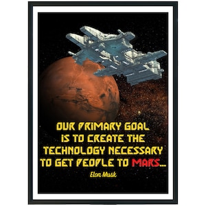 Wall Art Elon Musk Quote Poster, Printable Wall Decor