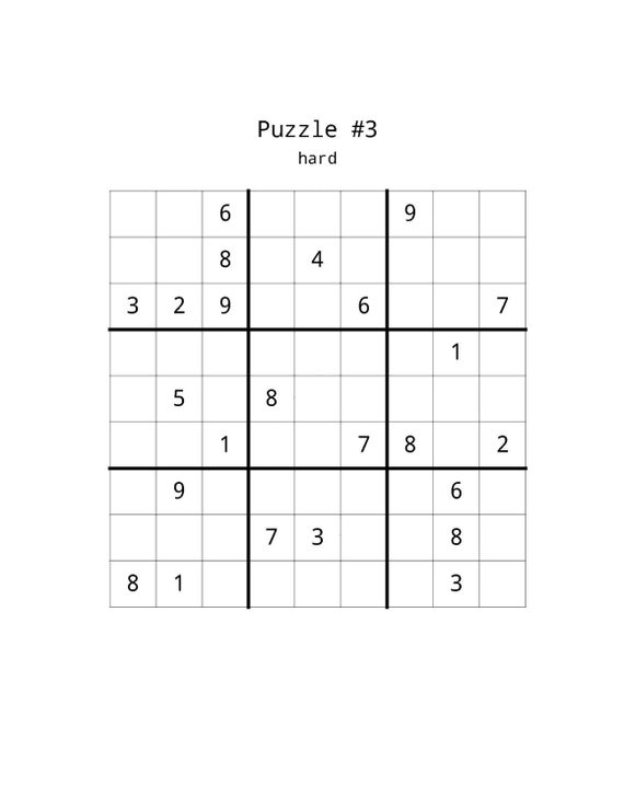 720 printable large print sudoku puzzles download etsy