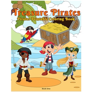 Treasure Pirates, Pirates Printable Coloring Book