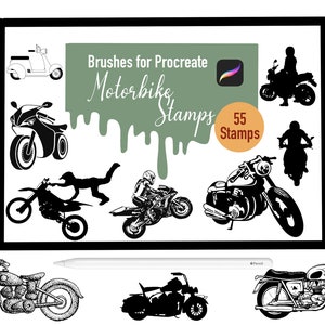 55 pennelli timbro moto per procreare, procreare pennelli, natura, paesaggio, procreare francobolli, lettering, biglietti d'auguri