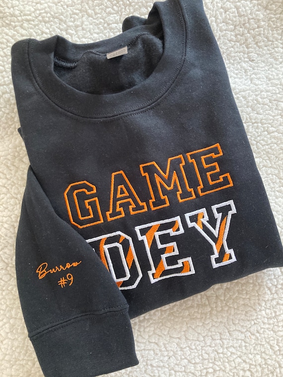 Cincinnati Bengals Embroidered Sweater Unisex Gifts Bengals Who Dey Burrow Number 9 Nine Gifts Trendy Cozy Sweatshirt Crewneck Super Bowl Etsy