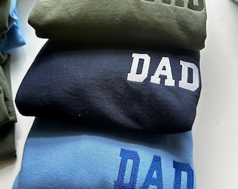 Embroidered Father's Day Gift Sweatshirt / Dad announcement / Gifts for expectant Dad / Surprise Gift / Papa Crewneck