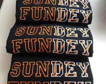 Sundey Fundey Bengals embroidered Sweater Unisex Gifts who dey Custom Unique football Crewneck trendy cozy sweatshirt Burrow Super bowl