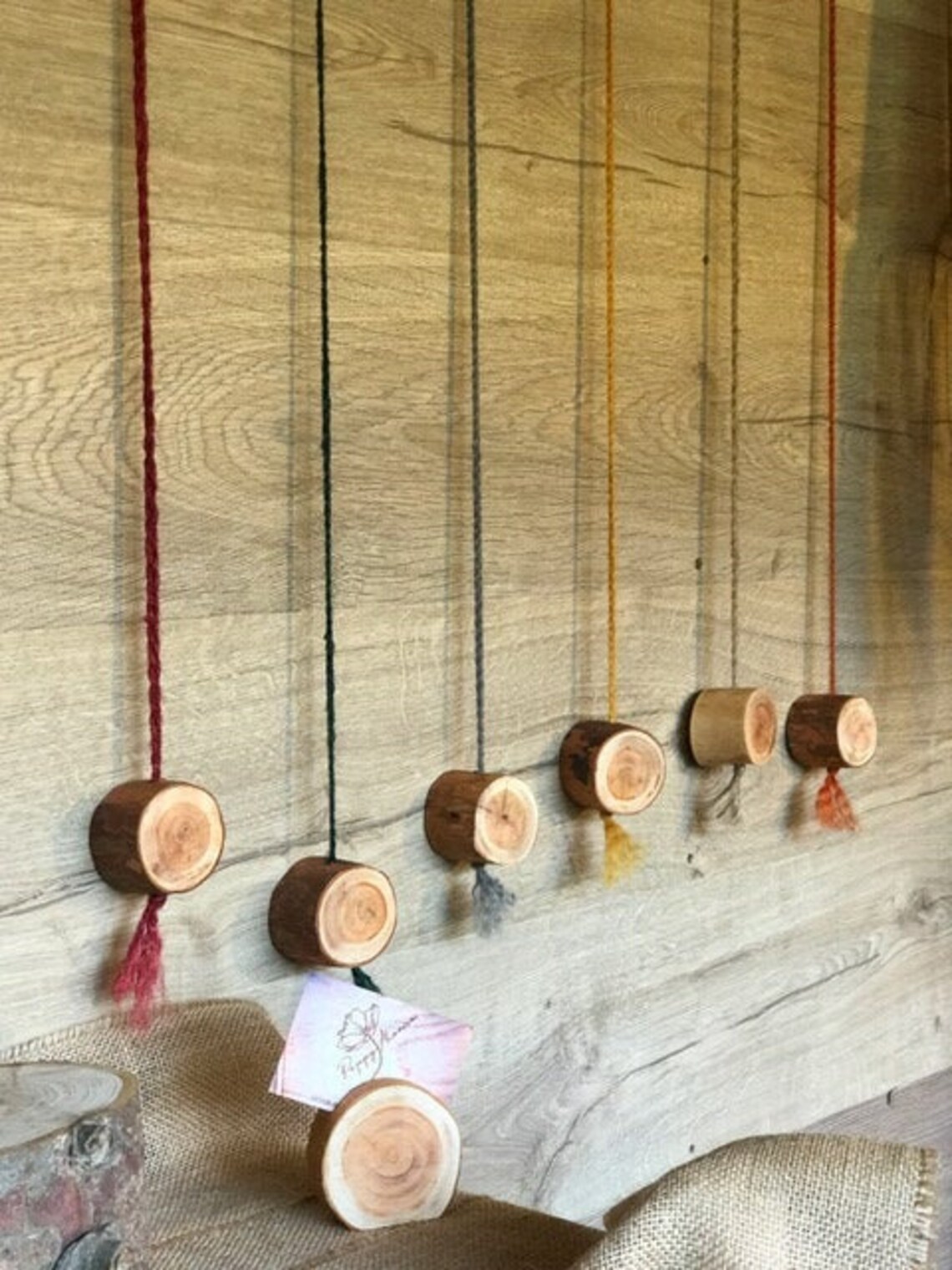 PULL CORD HANDLE Wooden Handmade Knob Jute Twine Bath Etsy