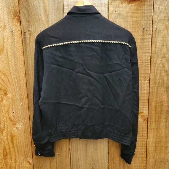 1950s Mac Murray Western Jacket – Black Blouson Small - Gem