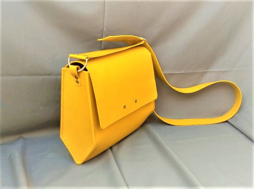 Handmade Leather Crossbody Bag Designed and Handcrafted in Etsy