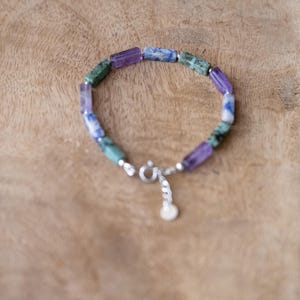 Bracelet of fine stones and 925 silver