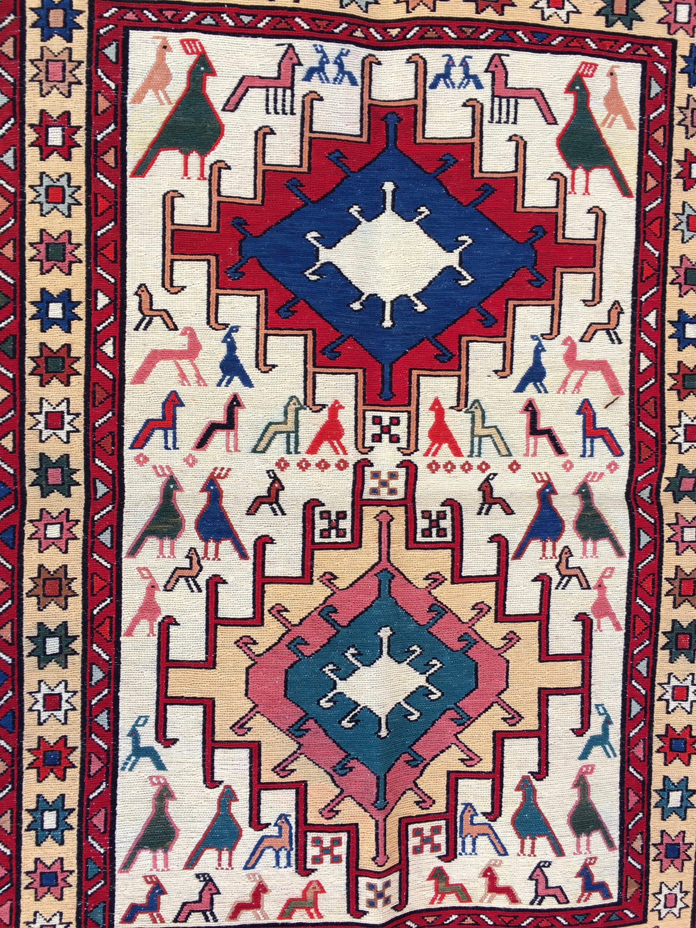 Sumac Rugs Soumak Rug Animal Figure Rug Sumac Rug Kilim Rug Area Rug - Etsy