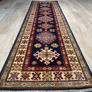 Blue Runner Rug,Natural Wool Rug,Handmade Runner Rug,Handwoven Blue Runner,Anatolian Rug,Hallway Runner Rug, Wall hanging Rug 1’7”x6’1”ft