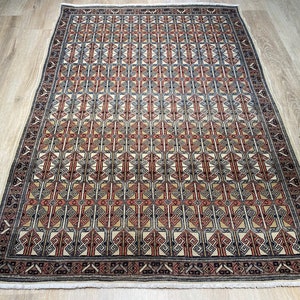 Vintage Turkish Oushak Rug, Anatolian Vintage Rug, Area Rug, Vintage Pastel Colors Handmade Low Pile Rug, Turkish Hereke Rug, 5’6”x3’9”ft
