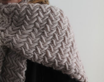 Herringbone Knit Scarf Pattern