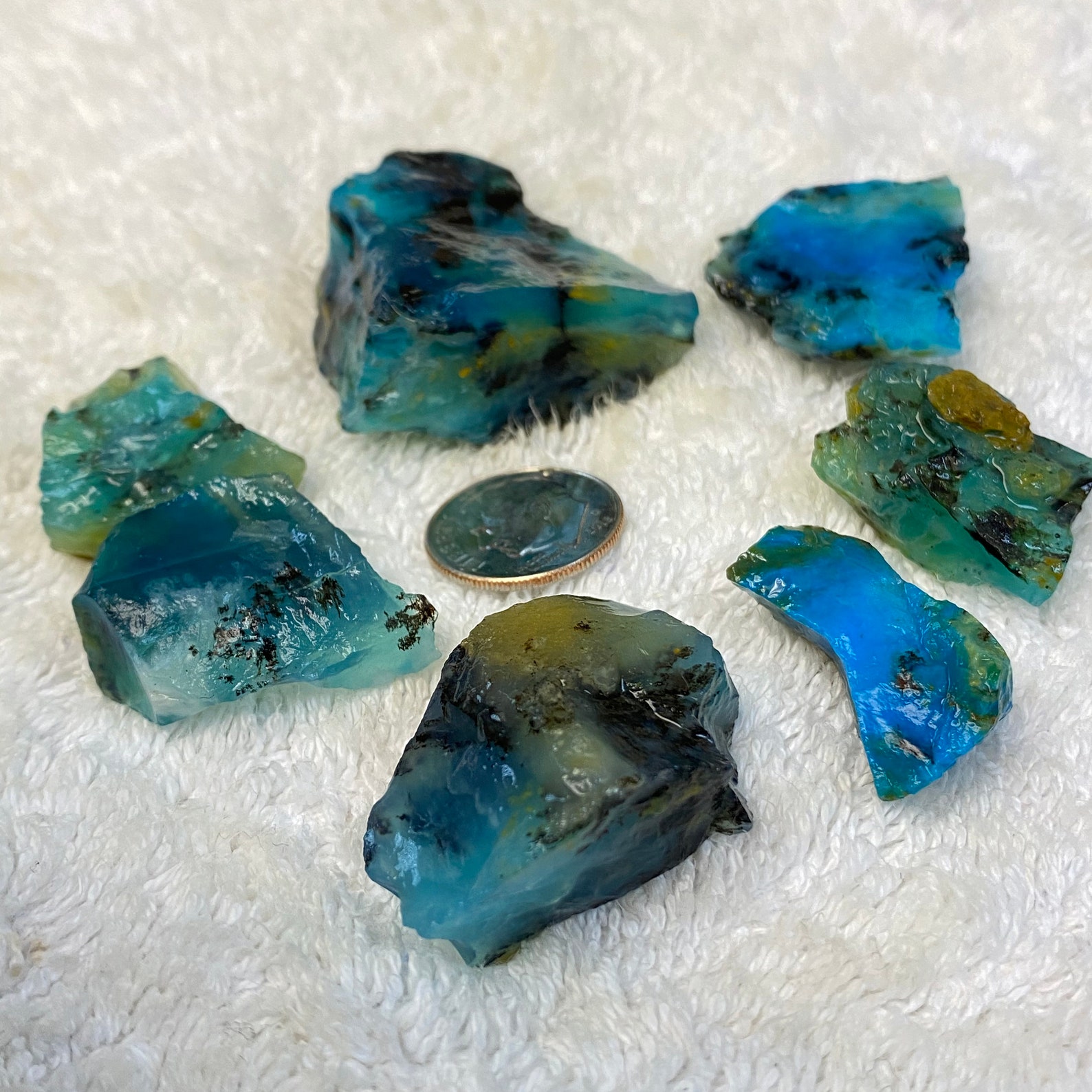 Top Quality Peruvian Blue Opal Rough Parcel Natural Andean Etsy